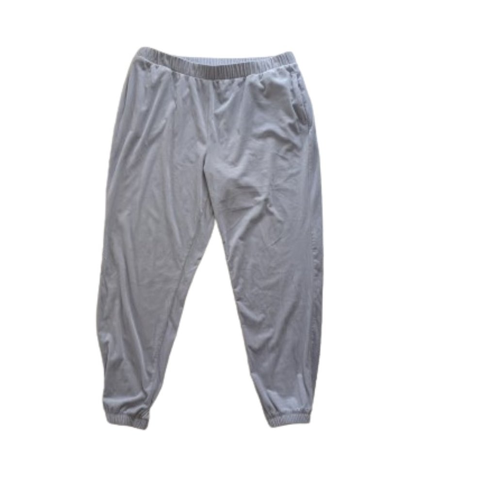 ---  OLD NAVY Pale Blue Stretch Velour Pants Size XL Tall